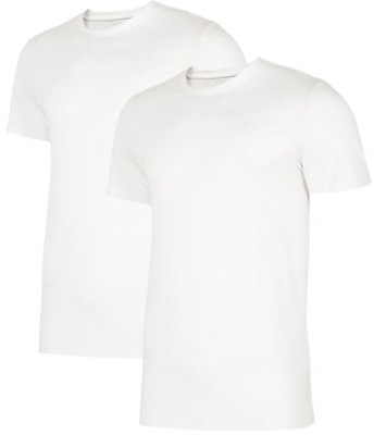 T-shirt męski 4F TSM011 2 PAK koszulki białe 3XL