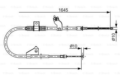 BOSCH 1 987 482 275 CIĘGŁO, ГАЛЬМО СТОЯНКОВИЙ