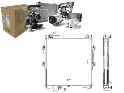 RADUADOR DEL MOTOR DE AGUA NIS64698 NISSENS  