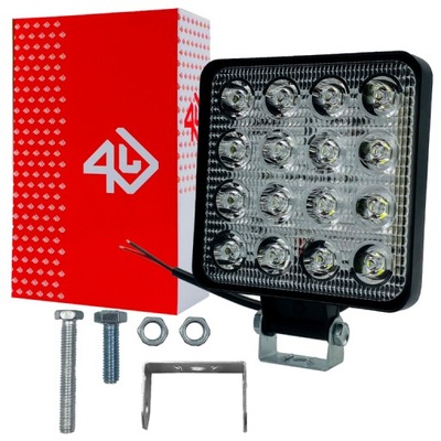 Противотуманная фара лампа led рабочая автомобильная 48w фото №1