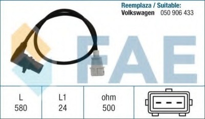 SENSOR REVOLUCIONES DE EJE KORB. VW  