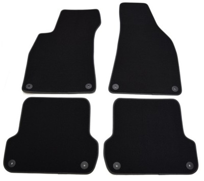 AUDI A4 B6/B7 2000-2008R. NEGRAS ALFOMBRILLAS DE FELPA - POLIAMID.  