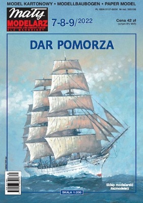 Mały Modelarz 7-8-9/2022 - Żaglowiec Dar Pomorza