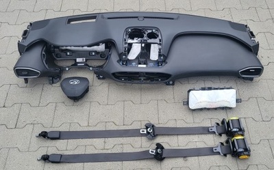 Hyundai santa fe iv приборная панель консоль подушка безопасности ремни кожа фото №1