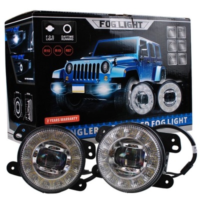 JEEP M-TECH DIODO LUMINOSO LED FOG LIGHT 9-32V DC 10W 6000K 2 EN 1  