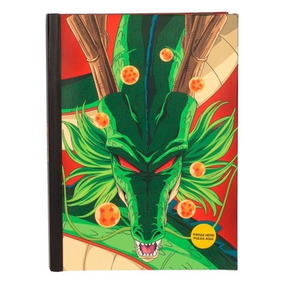 Świecący zeszyt LED A5 Dragon Ball smok Shenron