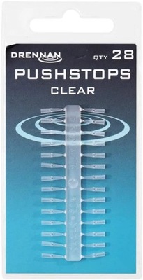 Stopery Drennan PushStop Clear 28szt