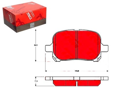 Гальмівні колодки гальмівні toyota перед camry 2,2-3,0 96-01 фото №1