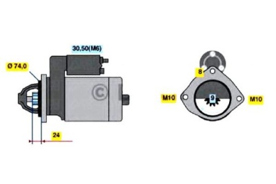 Стартер bosch 986 021 230 фото №1