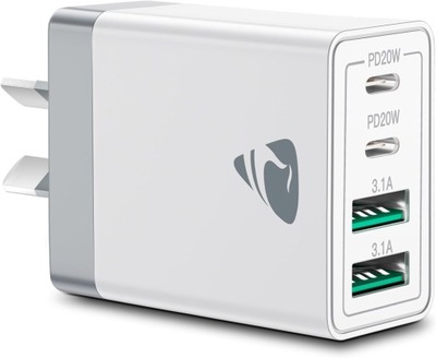 Ładowarka USB 4 porty USB 3.0 USB-C 40W szybka ładowarka