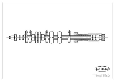 CORTECO 19018560 CABLE DE FRENADO ELÁSTICO  