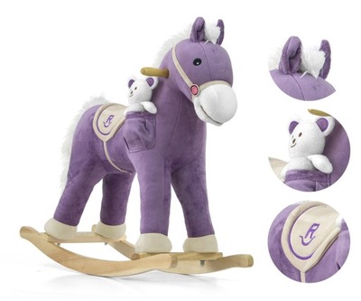 MiILLY MALLY Koń na biegunach Pony purple, konik na biegunach