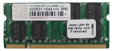 Pamięć RAM DDR2 2GB TRANSCEND 667