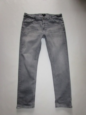 RIVER ISLAND SPODNIE MĘSKIE JEANS SLIM W32 L30