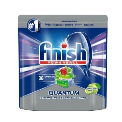 FINISH Quantum Max Apple&Lime kapsułki do zmywarki, 36szt.
