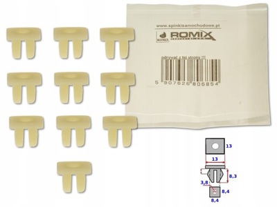 ABRAZADERA REMACHE DE COLECTOR HONDA 10SZT ROMIX  