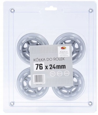 Kółka do rolek SMJ sport BS 76x24mm 4szt.