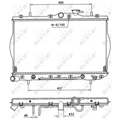 Радиатор воды hyundai accent 1 94-00 1.3 1.5 фото №1