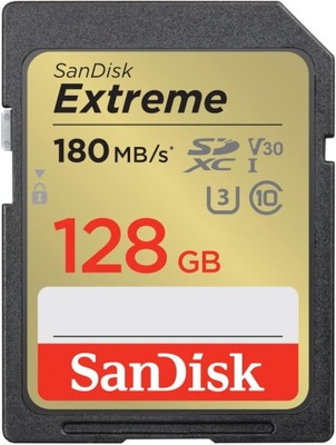 Karta pamięci Extreme SDXC 128GB 180/90 MB/s V30