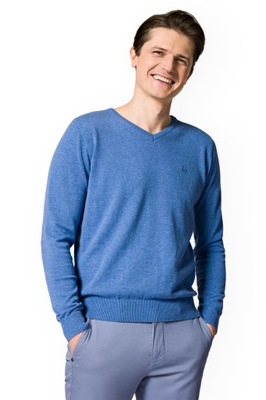 Sweter Męski Niebieski Harrison Lancerto XL
