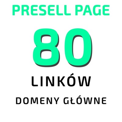 Pozycjonowanie Linki SEO - 80 presell page PR 6-3