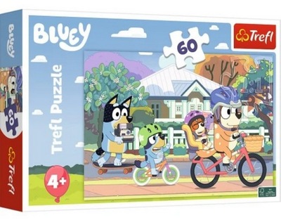 PUZZLE 60 BLUEY WESOŁY BLUEY BLUE TREFL 17384