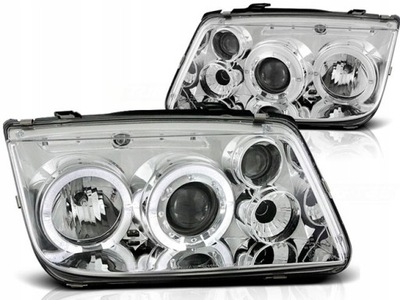 Фонари vw bora 98-05r кольца angel eyes led хром фото №1