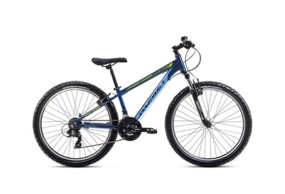 Rower ROMET RAMBLER R6.1 ciemno-niebiesko-limonkowy 14 S