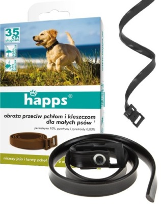 BROS OBROŻA 35cm NA PCHŁY KLESZCZE DLA MAŁYCH PSÓW