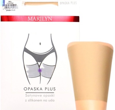 Marilyn OPASKA PLUS L/XL satynowe opaski na uda