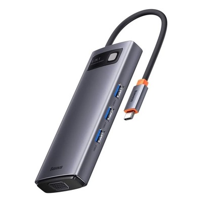 Adapter Baseus 6w1, USB-C, USB-A, HDMI, PD, VGA
