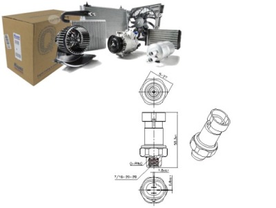Вимикач тисковий кондиціонера rvi mascott renault avantime espace фото №1
