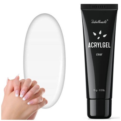 Isabellenails AcrylGel Clear 15g akrylożel do paznokci