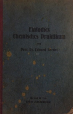 Einfaches Chemisches Praktikum 1926 r.