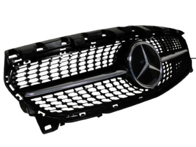 Mercedes решётка радиатора решётка радиатора чёрный на радар distronic a klasa 176 w176 рестайлинг фото №1