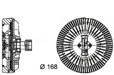 Behr hella віскозна муфта зчеплення land rover range rover фото №1