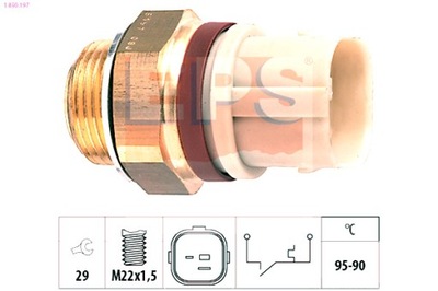 EPS TERMOWYLACZNIK DE VENTILADOR DEL RADIADOR AUDI A3 SEAT AROSA LEON  