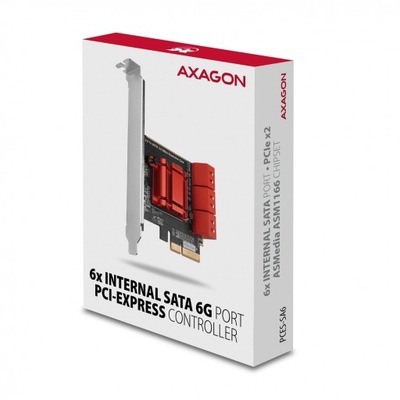 Axagon PCES-SA6 kontroler PCIe 6x SATA III