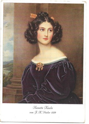 Joseph Carl Stieler - Portret Nanette Kaula