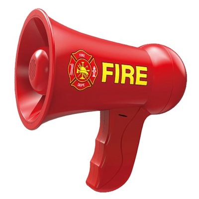 Udawaj zagraj w policyjny strażak megafon z głośnymi głośnikami syreny
