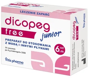 DICOPEG JUNIOR FREE 30 SASZETEK MAKROGOL 6m+