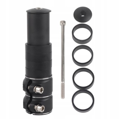 ADAPTER PRZEDŁUŻKA WSPORNIKA KIEROWNICY A-HEAD MOSTEK DO ROWERU CZARNY