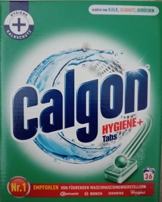 CALGON HYGIENE + TABS odkamieniacz do prania 36 szt TABLETKI