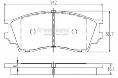 ZAPATAS DE FRENADO MAZDA B-SERIE (UF) 2.5 D NIPPARTS  