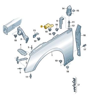 НОВОЕ ОРИГИНАЛ AUDI OE КРОНШТЕЙН 8W6821471 фото