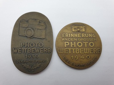 Zestaw nagród za konkursy fotograficzne 1939 i 1940 Photo Porst Norymberga