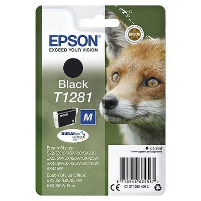 Tusz Epson T1281 C13T12814011 BK Oryginał