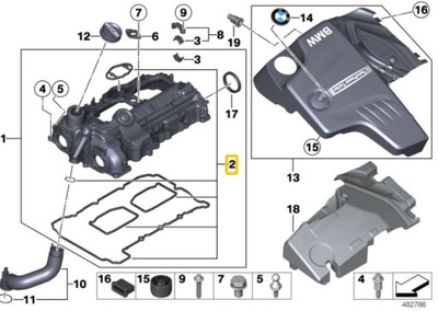 BMW Zestaw Uszczelek Pokrywy Zaworów N20 N26