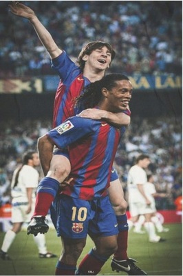 Plakat Piłkarski Ronaldinho Gaucho Fc Barcelona