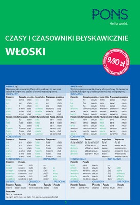 Czasy i czasowniki błyskawicznie MINI włoskie PONS Opracowanie zbiorowe PON